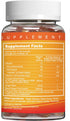 Turmeric Curcumin Gummies, 120 Gummies - 500mg for Adults with Black Pepper, Ginger Root, Vitamin C, Low Sugar, Orange