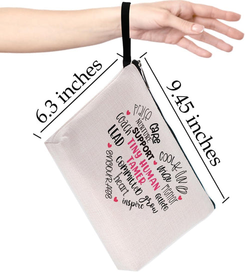 Teacher Gifts Makeup Bag, Teacher Appreciation Gifts, Must Haves for Female Educators, Graduation Gifts for Women