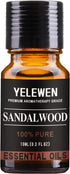 Sandalwood Essential Oils Pure Organic & Aromatherapy Grade Scented Oils 10ml for Diffuser & Relaxation