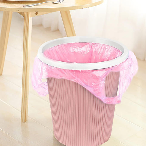 4 Gallon Bathroom Trash Bags, 100 Counts, 5 Rolls, Small Handles, Colorful Strong Rubbish Bags for Office