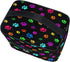 Travel Cosmetic Bag for Women, Colorful Dog Paw Print Toiletry Makeup Pouch Organizer Storage Tote Case