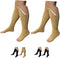 HealthyNees 2 Set Open Toe 20-30 mmHg Compression Leg Calf Swelling Zipper Sock