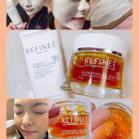 Hydrating & Repairing Gel Face Mask 2oz with Argan Oil for Dry & Damaged Skin