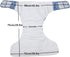 Sigzagor 26in 50in)) Adult Cloth Diaper Nappy Reusable Washable for Disability Hook and Loop (Baby Fox (Large