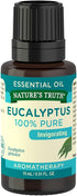 Nature's Truth Aromatherapy 100% Pure Essential Oil, Eucalyptus, 0.51 Fluid Ounce