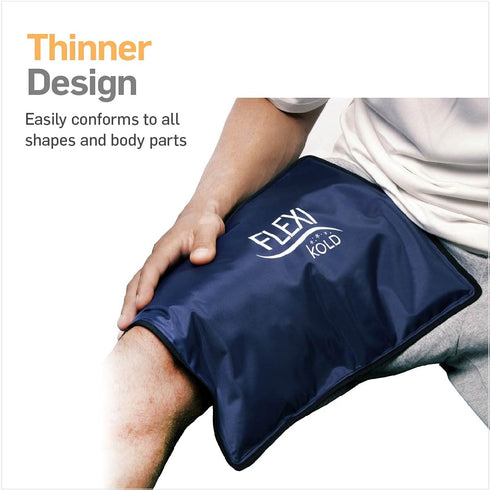 FlexiKold Gel Ice Pack (Standard Large: 10.5" x 14.5") Ice Packs for Injuries Reusable, Back Pain Relief, Knee Ice Pack Wrap, After Surgery, Ice Pack for Knee, Shoulder - 6300-COLD by NatraCure