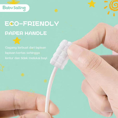 BARASH Baby Cleaning Stick - Tongue Cleaner Toothbrush for Infant Dental Care, Travel & Home Use