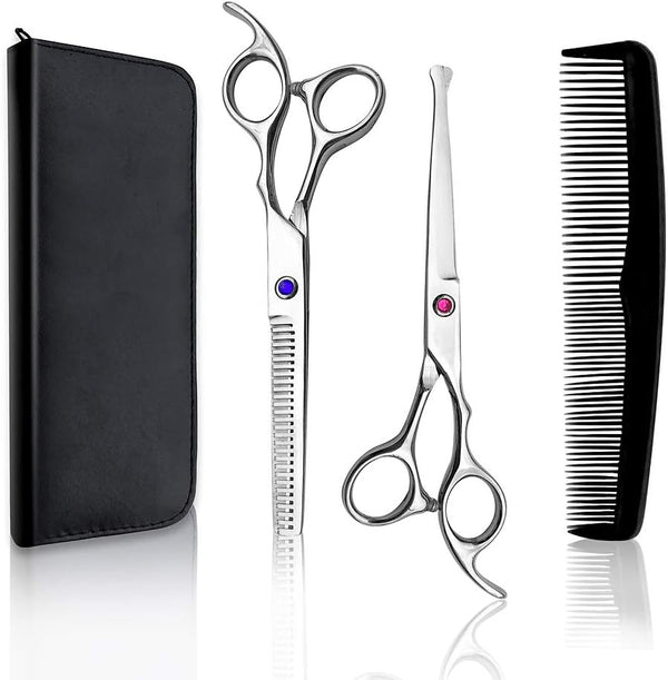 Professional Hair Scissors Barber Shears 6.5-inch - Salon Thinning Scissors for Women, Men, Kids, Home