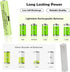 Ni-MH AAA Rechargeable Batteries, Triple A High Capacity 1.2V Pre-Charged for Garden Landscaping (AAA-600mAh-12pack)