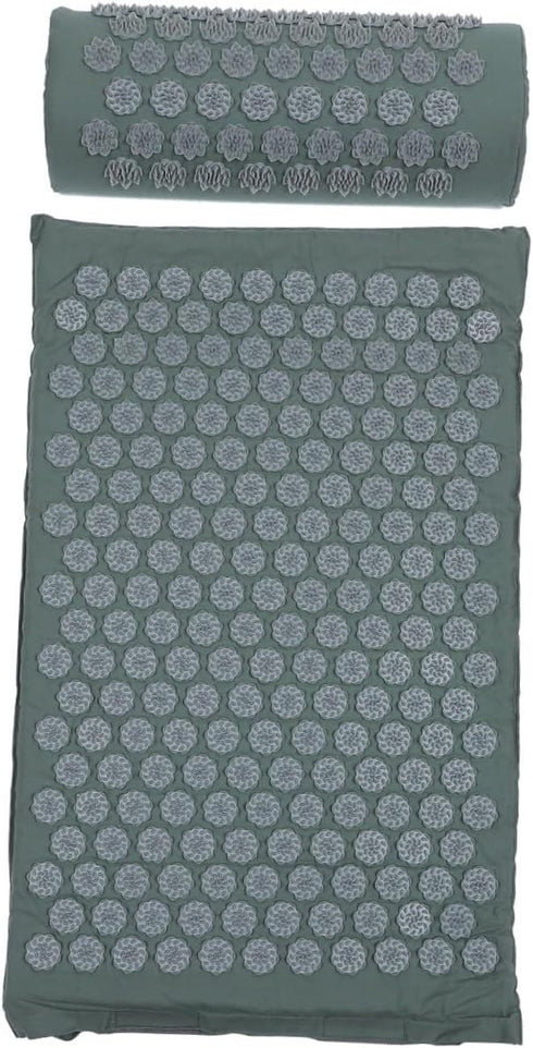 Set VALICLUD Acupressure Massage Mat Shiatsu Massage Pillow Non-Slip Surface Washable Acupuncture Therapy Cushion Neck
