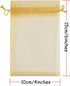 Volanic 100PCS 4X6 Inch Sheer Organza Bags with Drawstring for Candy, Jewelry, Party, Wedding Favor Gift