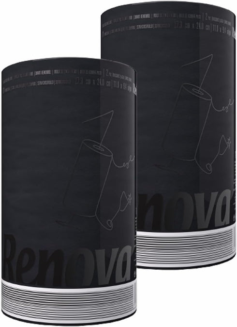 Renova Paper Towel Jumbo Roll Set - 2 Rolls, 2 Ply, 120