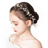 PRDGIRL Wedding Hair Accessories for Kids, Princess Headpiece White Flower Headband, Pearl Hair Dress for Girl and