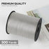Silvery Crimped Curling Ribbon, 1/5" Wide x 500 Yards Christmas Curling Ribbons for Gift Wrapping, Party Decoration, Balloon String, Crafting, Balloon Ribbons for Florist Flower (1 Roll) by KMER LIFE