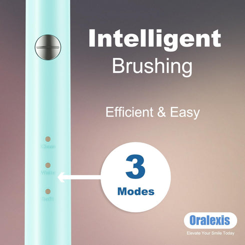Electric Toothbrush for Adults and Kids, Blue, with 8 Brush Heads, Tongue Scraper, 40000 VPM Deep Clean, 120 Days Charge