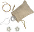 Lot of 30 Burlap Bags with Drawstring, Gift Bags Jewelry Pouches for Wedding Party and DIY Craft, 5 x 7 Inches