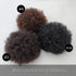 Yinmei Baibian Afro Puff Drawstring Ponytail, Kinky Curly Bun Hair Extensions for Black Women Girls (1B)