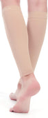 BSERA Calf Compression Sleeve Women, 2 Pairs 15-20mmHg Support Footless Compression Socks for Shin Splints
