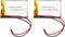 Octelect 2PCS 3.7V 1200mAh 603449 Lipo Battery Pack with JST Connector, Rechargeable Lithium Polymer Ion