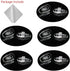 Push-in Glasses Nose Pads, 5 Pairs BEHLINE Soft Silicone Replacement Nose Piece, Clear Slide on Nose Guards (15mm,
