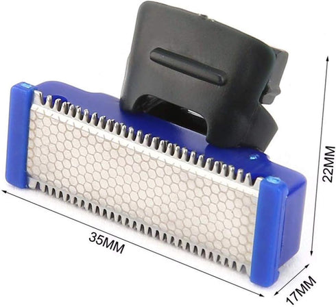 Replacement Heads for Old Version of Microtouch Solo Mens Shaver Electric Micro Trimmer (Pack of 4)