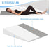 XINSURUJIAN Bed Wedge Pillow Triangle Belt Foam for, Knee, Small Leg, Reading, Maternity (Grey)