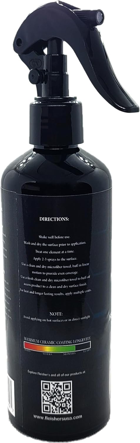 FLEISHER'S Ceramic Coating Spray for Home Surfaces, Hydrophobic Nano Technology for Kitchen and Bathroom Protection