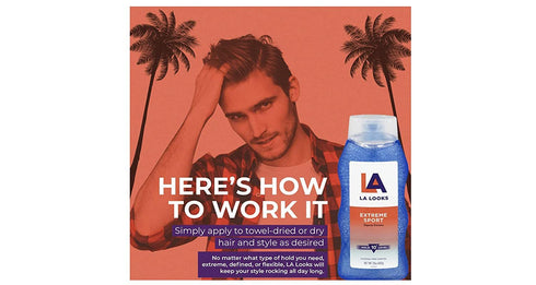 L.A. Looks Sport Activity Proof Power Gel, 20 oz (Pack of 1), Mega X-Treme Hold