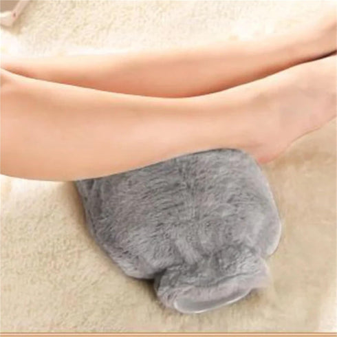 GUOSPIUS 2PCS Bag(2pcs 2000ml) Hot BottleHot Water Bottle with Cover Winter Plush Hot Water Bag PVC Hand Warm Waist Bag