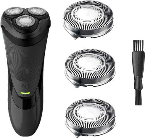 SH30 Replacement Heads for Philips Norelco Series 3000, 2000, 1000 Shavers, Compatible with ComfortCut Blades