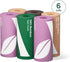 Amazon Aware 100% Bamboo Paper Towels, 6 Rolls, 2 Ply, FSC Certified, 150 Sheets, 900 Count, Plastic-Free, Multicolor