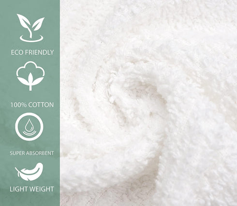 Bar Mop Kitchen Towels - 12 Pack, 100% Cotton, 16 x 19 Inches, Super Absorbent, Multi-Purpose for Home and Kitchen