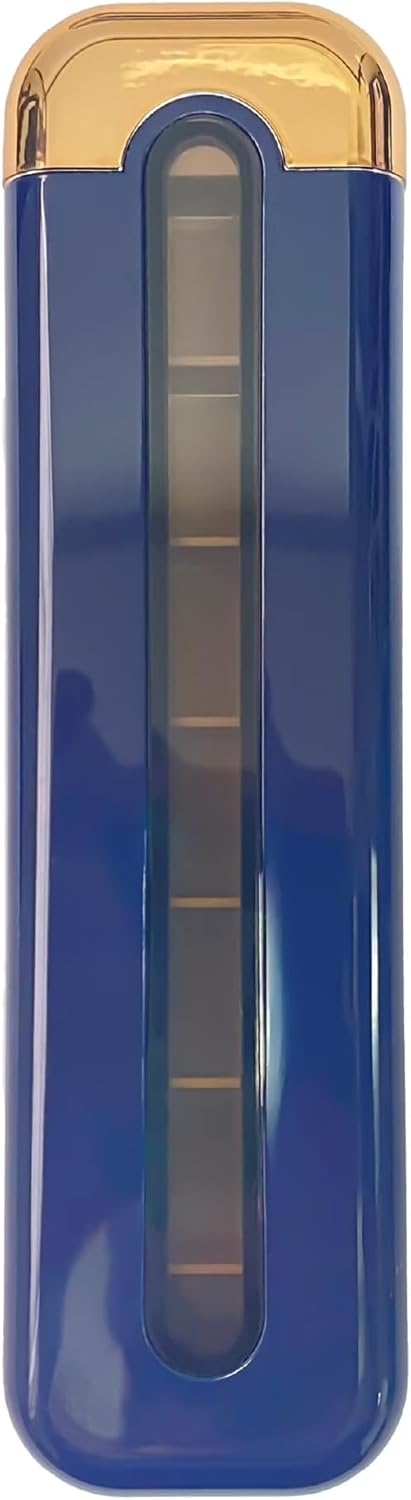 VBUOPES 7-Day Slim Pill Dispenser Weekly Pill Organizer (Colors Vary) - Slide-to-Reveal Compartments