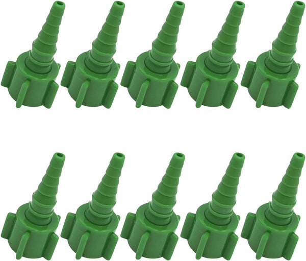10pk Oxygen Tubing Swivel Nipple Connectors for Christmas Trees