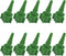 10pk Oxygen Tubing Swivel Nipple Connectors for Christmas Trees