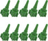 10pk Oxygen Tubing Swivel Nipple Connectors for Christmas Trees