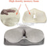 Tailbone, (TD-C-16-GREY) Tektrum Orthopedic Memory Foam Seat Cushion for Back Pain, Sciatica, Coccyx, Spinal Alignment