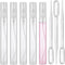 Mini Spray Bottle, 5 Pcs 10ml Clear Perfume Bottle with 3 Pcs Transfer Pipettes, Refillable Atomizer for Travel