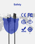 USB Charging Cable for Wyklaus Head Shaver 7D, 5V Charger with 2 Cleaning Brushes, 3.3ft Power Cord