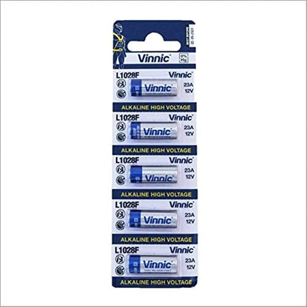 5pk L1028 Alkaline 12V Batteries GP23A, MN21, A23, LRVO8