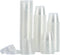200-1oz Clear Polypropylene Small Plastic Containers with Lids