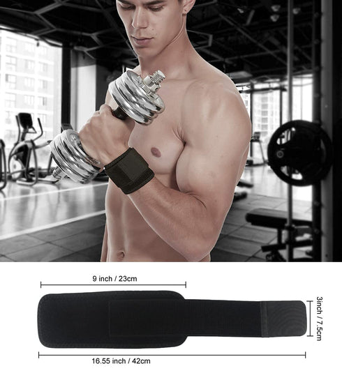 2 Pack Wrist Brace | Adjustable Wrist Support Straps for Fitness Weightlifting | Tendonitis, Carpal Tunnel Arthritis