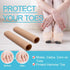 Povihome 6 Pack Toe Tubes - Large (15/16''D), Fabric and Gel Lining Big Toe Protector for Pain Relief
