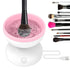 Pink Electric Makeup Brush Cleaner Machine, Silicone Beauty Blender Cleanser for Makeup Brushes, Gift