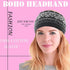 Yeshan Wide Bandana Headbands for Women - Boho Bandeau Knot Hair Scarf Bands, Stretch Floral Printed Non-Slip Head Wraps
