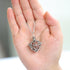 2PCS Aromatherapy Essential Oil Diffuser Necklace, Love Heart and Hollow Ball Locket Pendant for Women