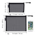 HRX Package Nylon Mesh Cosmetic Zipper Bags, 6PCS Black Makeup Pouches for Travel Organizer Case