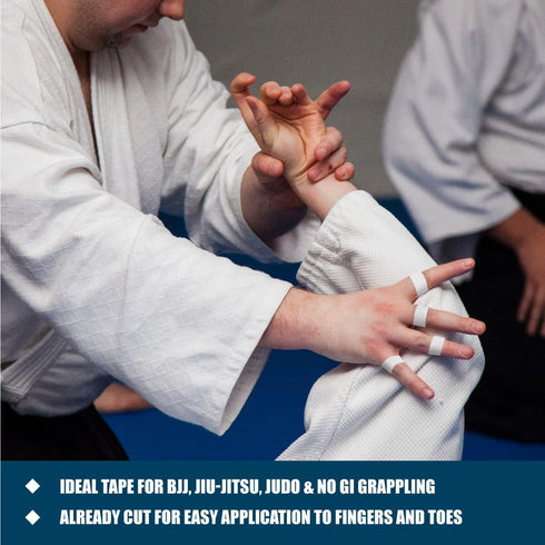 Fuji Jiu-Jitsu and Judo Finger Tape with Case (6 Rolls)
