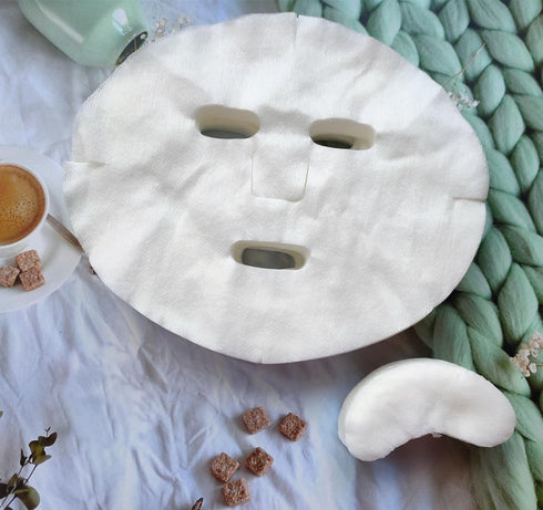 Pre-cut Cotton Facial Mask Paper Sheets with 100 Pcs Eye Mask Paper, Disposable DIY Natural Spa Skin Care (100 Pack)