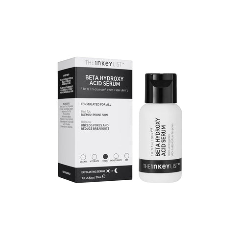 The INKEY List Beta Hydroxy Acid (BHA) Serum, Face Exfoliant for Normal, Oily or Dry Skin, Target Pores and Blackheads, 1.01 fl oz